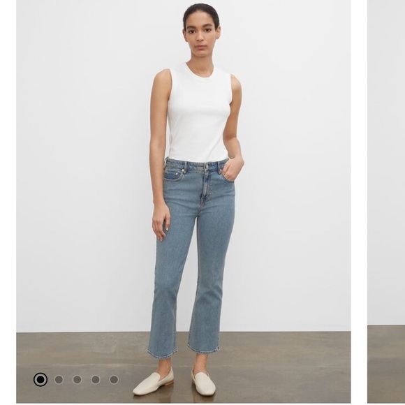 NWT Club Monaco Kick Crop Jean Size 27 Niagara Wash - Picture 4 of 9